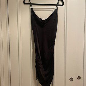 Black Satin Dress Aritzia